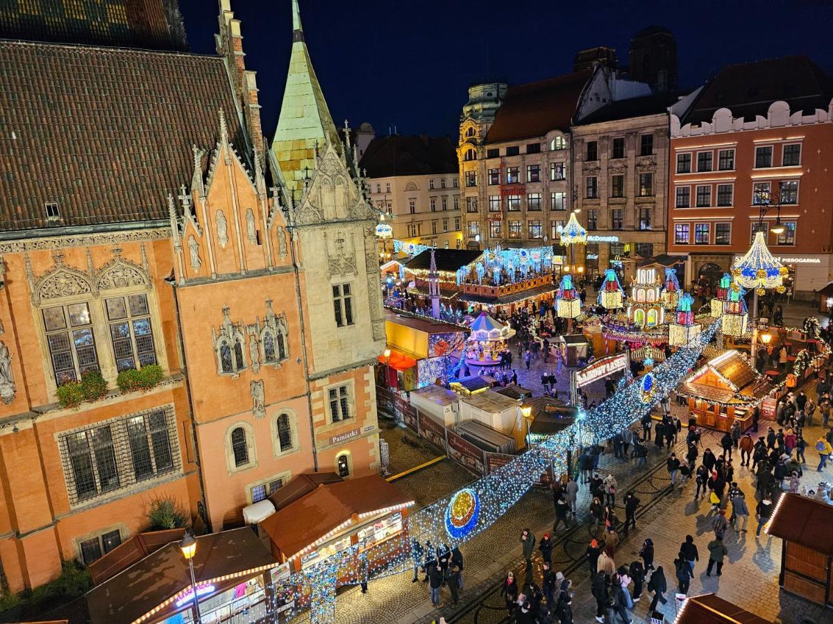 Rynek Market Square Wroclove Tectum Apartments Z Widokiem Na Rynek Breslávia Exterior foto